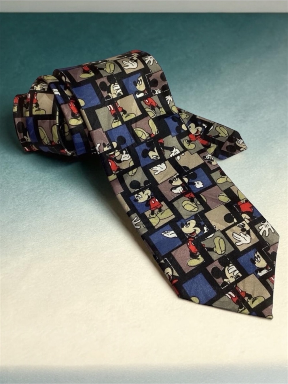 Mickey Unlimited Disney Mickey Mouse 100% Polyester Men’s Necktie Tie